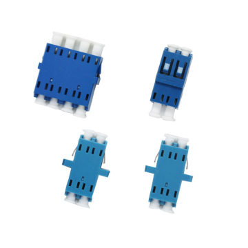 LC/UPC to LC/UPC Duplex Singlemode SC Type with Flange Plastic Fiber Optic Adapter